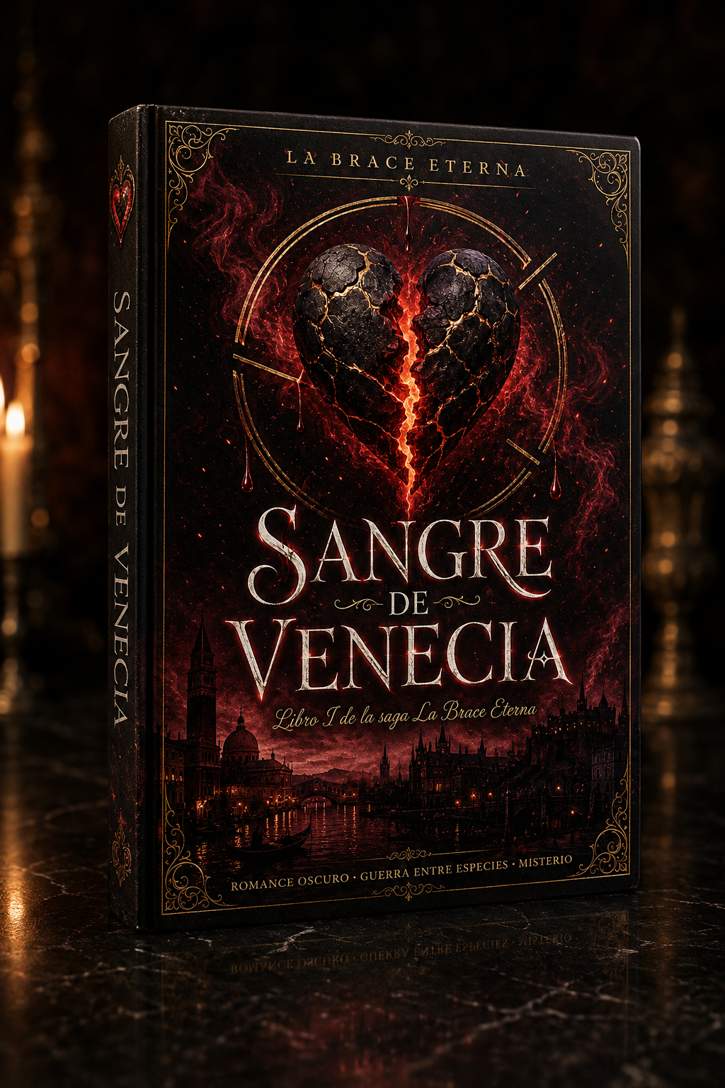Portada de Sangre de Venecia, libro I de la saga La Brace Eterna